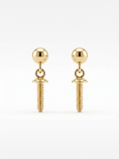 SILVER DROP STUDS, DOMED 3mmCUP, CUP&POST DROP