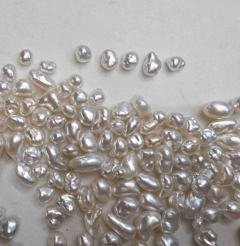 5-8mm KESHI S/SEA, WHITE, IRREGULAR SHAPE