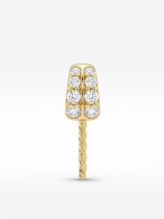 SILVER DOUBLE ROW 'TO THE POINT' PENDANT