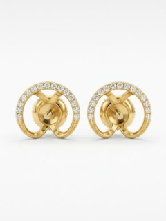 CRESCENT STUDS, 8mm